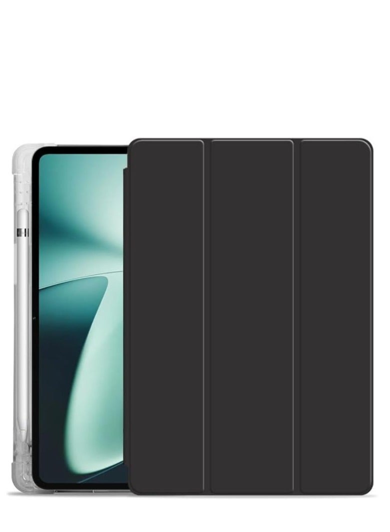Case Compatible with Huawei Mate Pad 12X 12-inch (2024) Trifold Stand Auto Sleep/Wake Cover, Clear Transparent Back Shell - Image 4